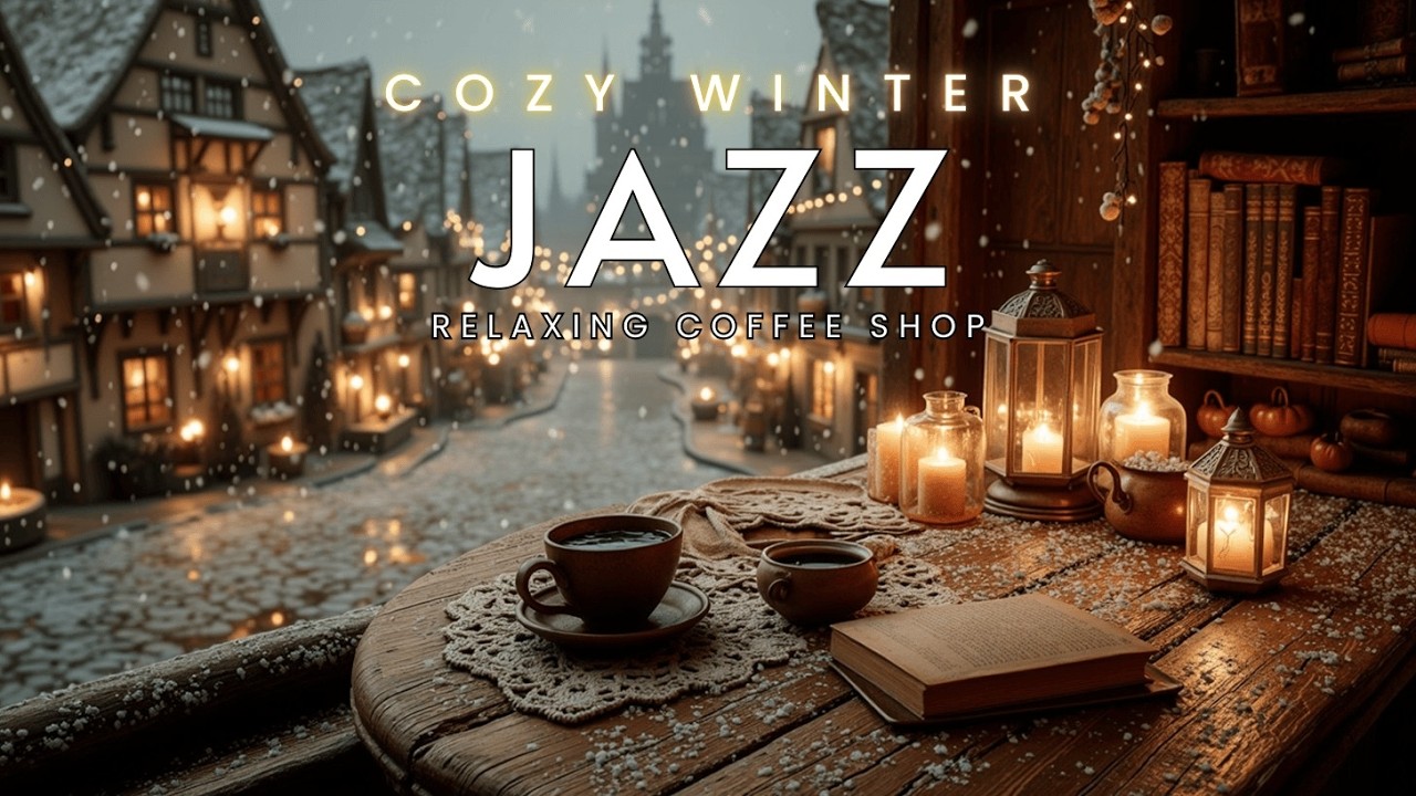 Уютный зимний джаз - Атмосфера кофейни и мягкий джаз для учебы