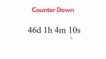 Countdown Timer | Html, CSS & Pure JavaScript