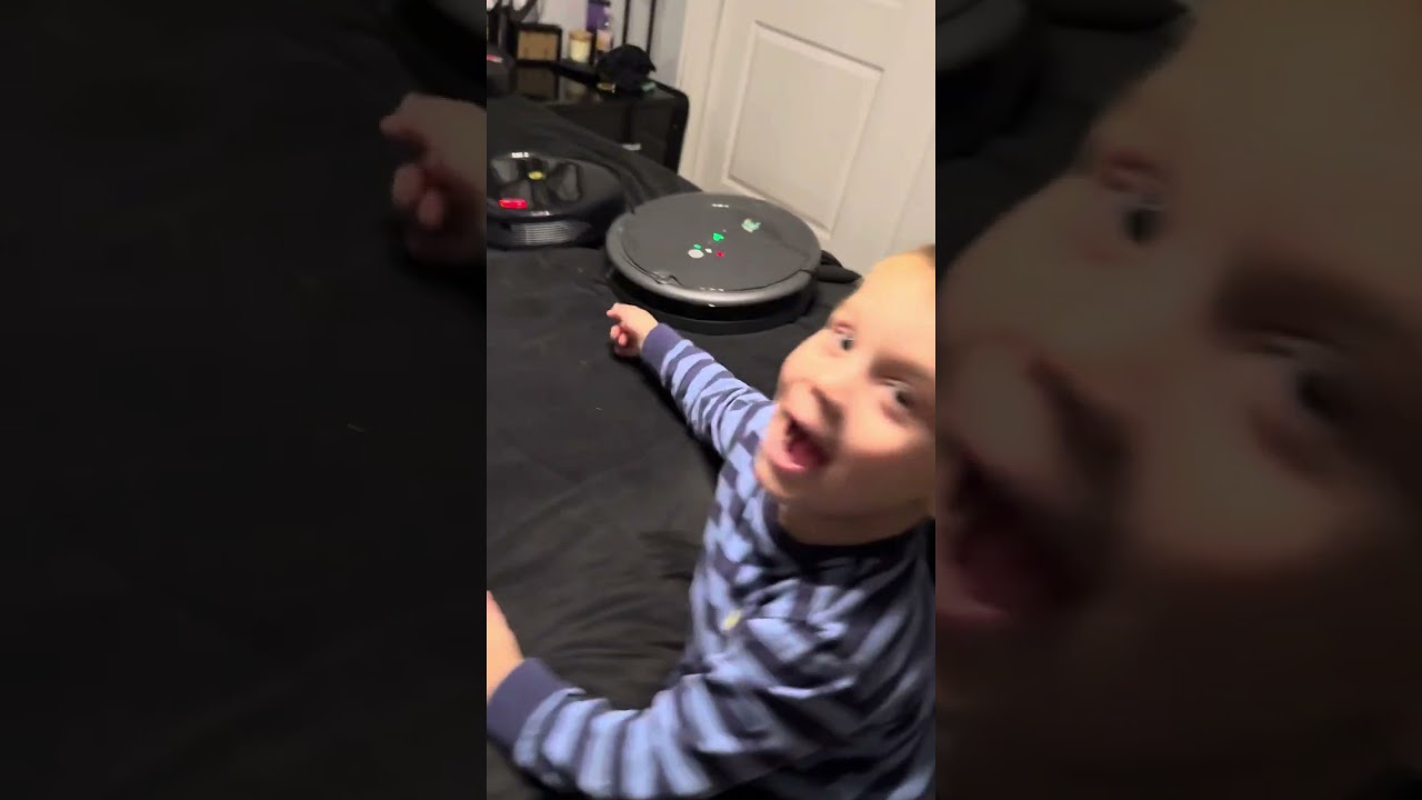 12 pillows, 8 robot vacuums, 1 toddler. 