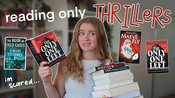 reading only spooky thriller books! 👻 *non-spoiler* reading vlog