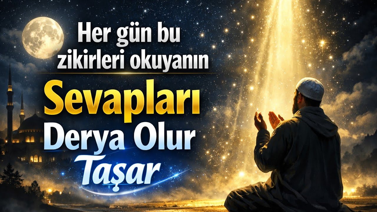 Her gün bu zikirleri okuyanın Sevapları derya olur taşar  | faziletli zikirler dualar