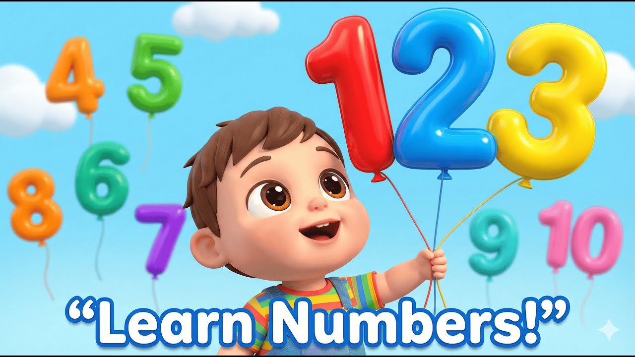 Learn Numbers 1 to 10 for Kids 🔢 | Easy Counting Video | Number Only ...
