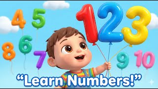 Learn Numbers 1 to 10 for Kids 🔢 | Easy Counting Video | Number Only Practice | KidyWidy