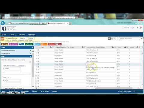 Filtering data and mapping it visually