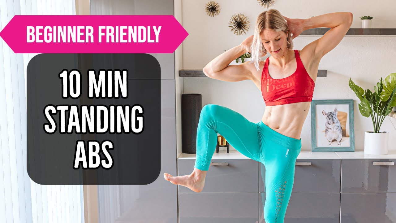 10 Min Beginner Friendly Standing Abs | No Jumping | At Home workout ...