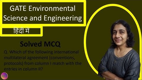 GATE Environmental Science and Engineering 2021 | Solved MCQ | Solving Questions with Gauri ma’am