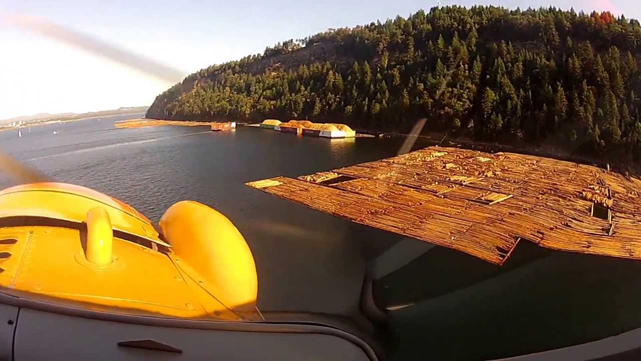 Log Booms by Nanaimo by DeHavilland Beaver