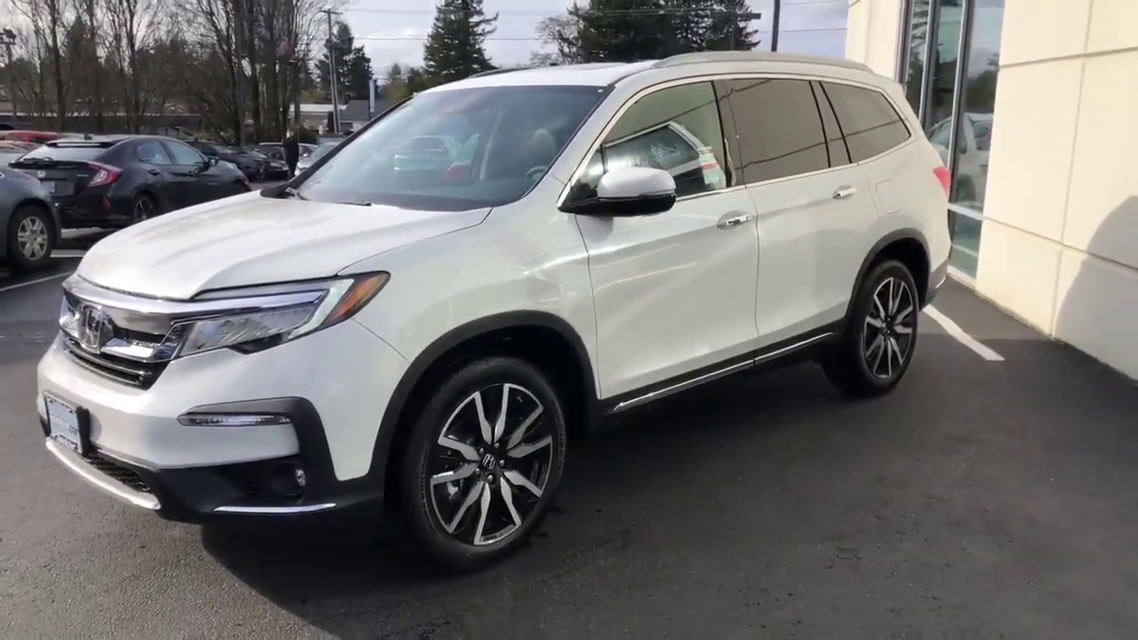 2020 Pilot AWD TRG Platinum White Pearl Black YouTube