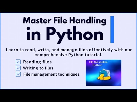Python #8 | Master File Handling in Python | Read, Write & Manage Files ...