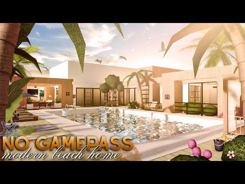 Bloxburg: No Gamepass Private Modern Home | Roblox | Speedbuild