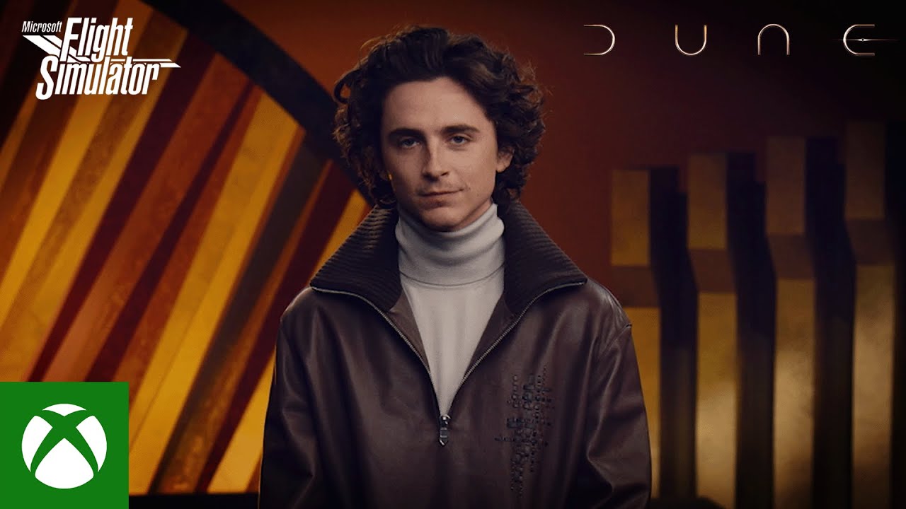 Timothée Chalamet and Austin Butler present the Dune: Part Two floating Xbox controller