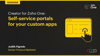Creator for Zoho One: Self-service portals for your custom apps