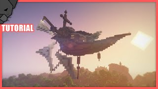 Minecraft: How to build a flying steampunk ship | Survival Tutorial