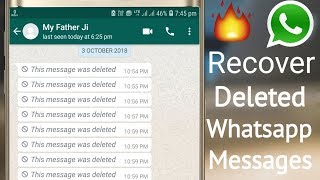 Now read Deleted Whatsapp Messages ☆ Try Now • Best Method screenshot 1