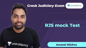RJS Mock Test | Anand Mishra | Unacademy Judiciary