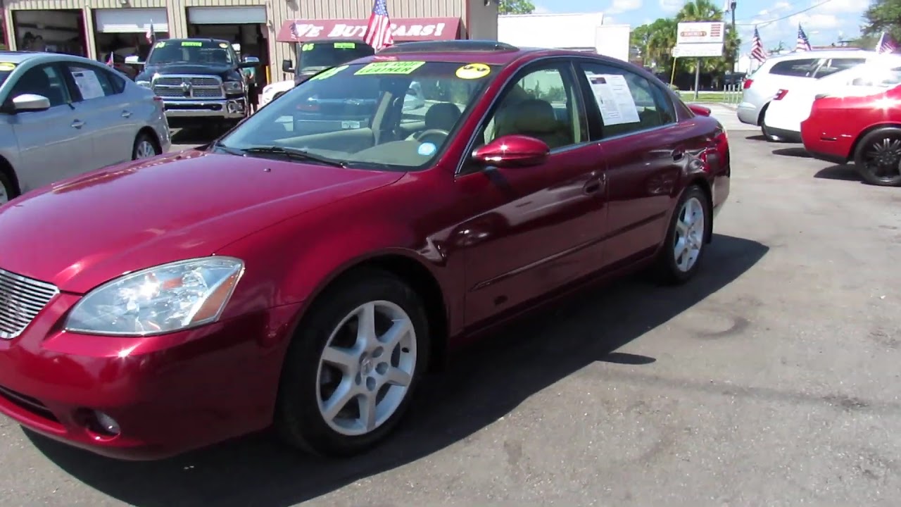 USED CARS MELBOURNE FLORIDA 2003 NISSAN ALTIMA SE YouTube