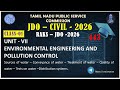 ✍️TNPSC - CLASS -01A✍️|✍️🎯 Environmental Eng and Pollution Control 🎯✍️|🔥CIVIL JDO-2026🔥|🎯CIVIL+443🎯|
