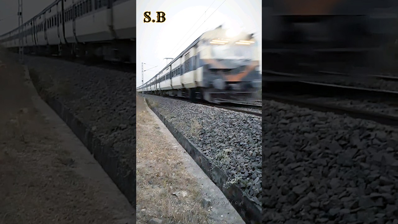 110 kmph 😱😱 high-speed memu train running at full speed ||dangerous speedy MEMU 