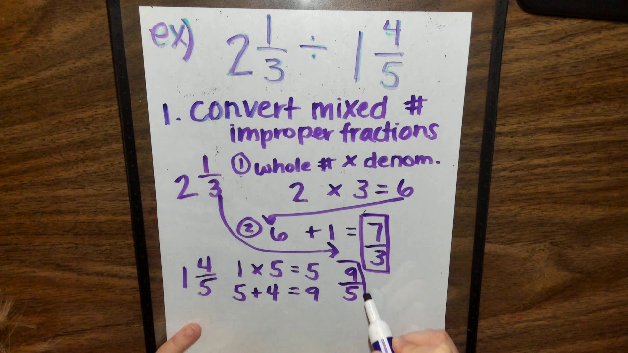 Dividing Mixed Numbers - YouTube