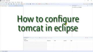 How to Configure tomcat in eclipse