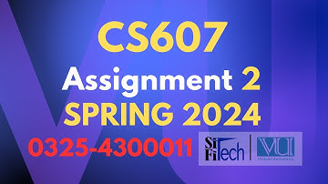 CS607 assignment 2 solution 2024 | CS607 assignment 2 Spring 2024