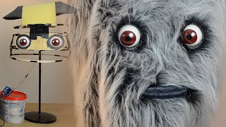 HUGE furry CREATURE Head, EASY Arduino Animatronic