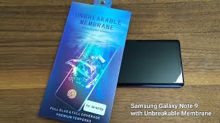 Samsung Note 9 with Unbreakable Membrane