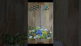 Fluttering bluebirds and a forgotten mailbox vibrant jigsaw puzzle time-lapse (short)