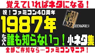 ファミコンソフト 第10回】1987年に発売されたファミコンソフトの(多分！)誰も知らない