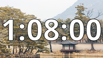 1 Hour 8 Minutes Countdown Timer With Alarm Sound At the End (Simple Beep)