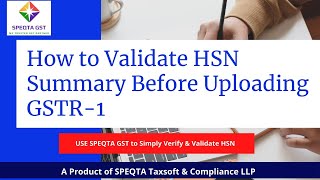 Famous HSN Summary Validation with Real-time HSN Code Verification. Wealth