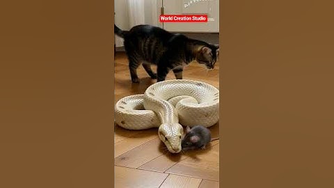 The Snake Protects  The Mouse?! Even the Cat Is  Stunned