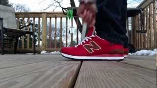 new balance 574 red white