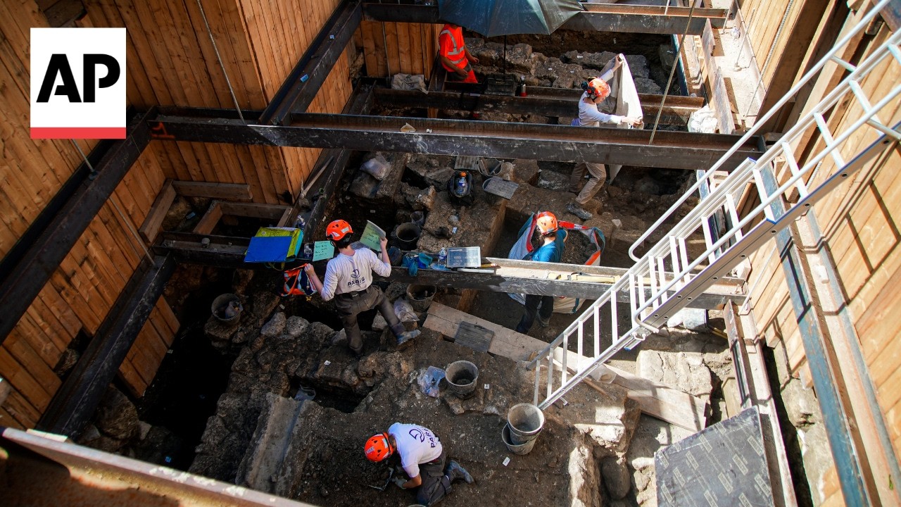 Under Notre Dame cathedral, a 'dig of the century' unearths 1,700 years of history