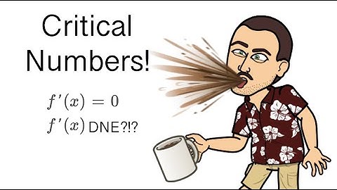 Critical Numbers - Coffee and Calculus with Dr. Weselcouch