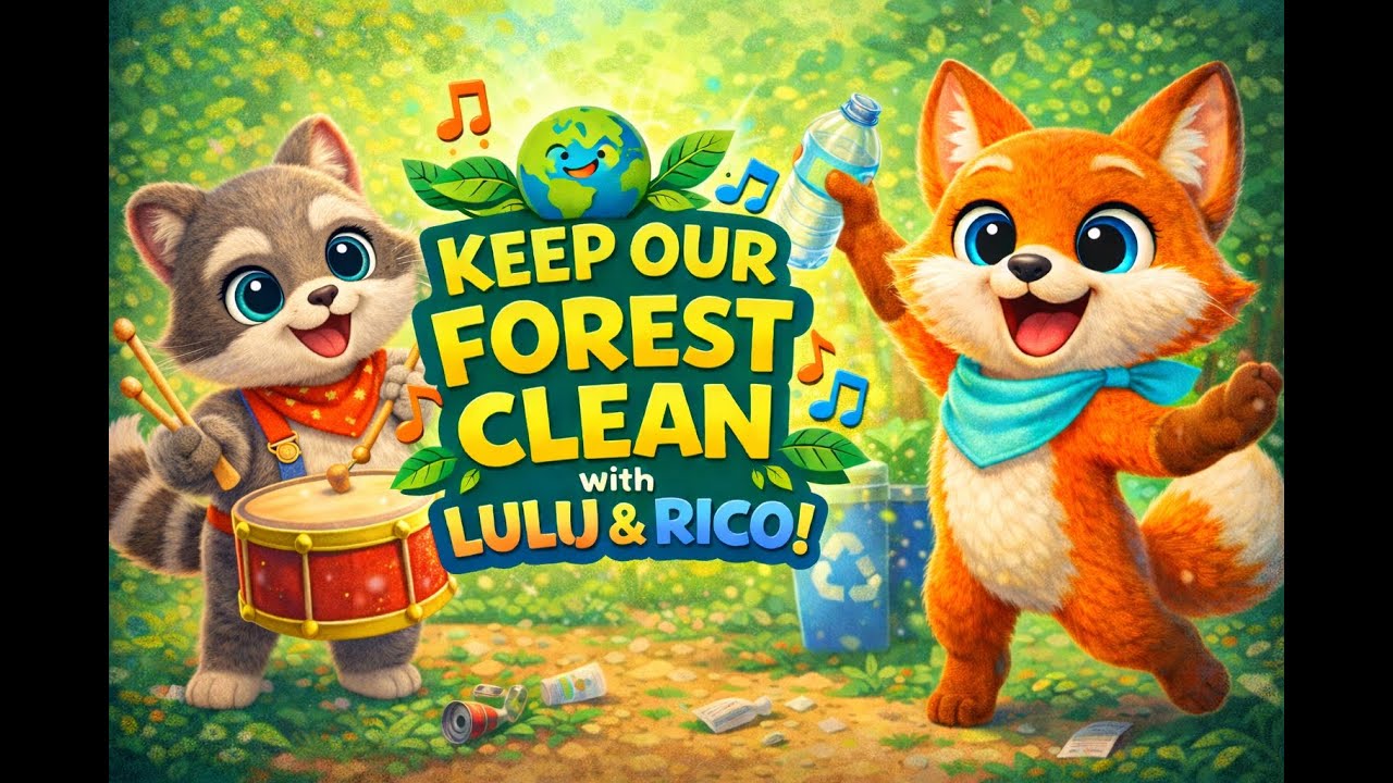 Earth Day Song for Kids 🌍🌲 Lulij & Rico Keep Nature Clean | Kids Music & Movement