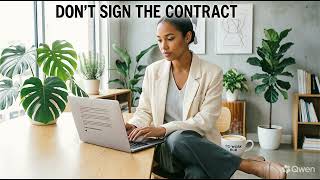 Don't sign the contract  #SME #Startups #Founders #SmallBusiness #Freelancers  #LegalTech #Lexnura