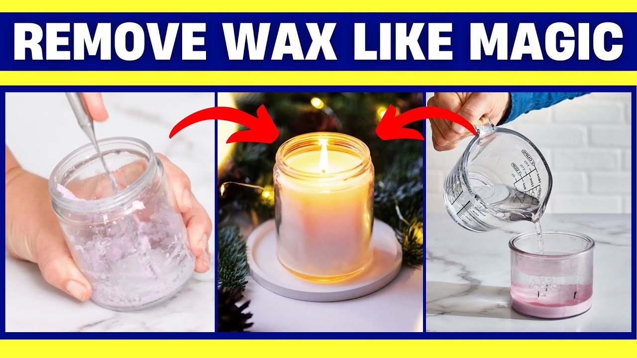How to Remove Wax from A Candle Jar in Minutes✨