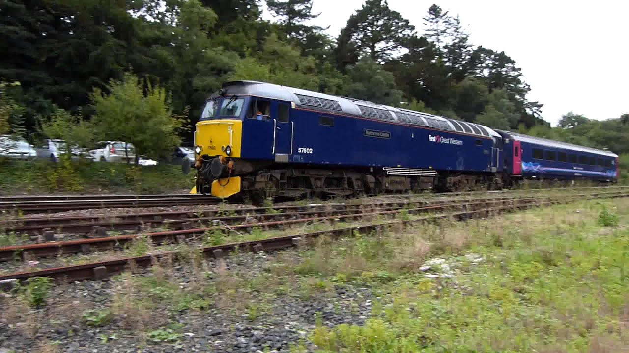 57602 works 5Z57 Long Rock-Laira, Storms through Bodmin Parkway - YouTube