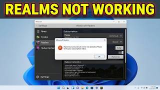 Fix Minecraft Realms Charged but Not Working and Subscription Not