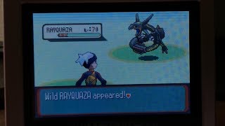 Live Shiny Rayquaza In Pokemon Ruby After 13,641 Srs