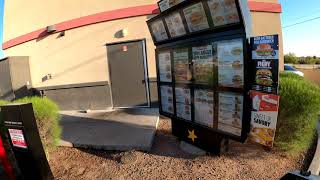 Carl's Jr Alaskan Fish Drive Thru Cheese Cake Switch,  Gila Bend, Arizona,  18 April 2021 NGH