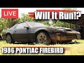 LIVE Will It Run | 1986 Pontiac Firebird | KITT From "Knight Rider" Tribute Car? | RESTORED