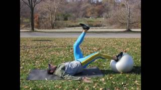 Stability Ball Hamstring Bridge