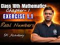 Class 10 Maths Chapter 1 🔥 Exercise 1.1 | Real Numbers FULL Explanation 💯 | Board Exam तैयारी