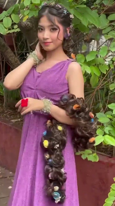 Fairytale hairstyle❤#rupanzel #hairstyle #youtubeshorts #trending #love #shorts #ytshorts