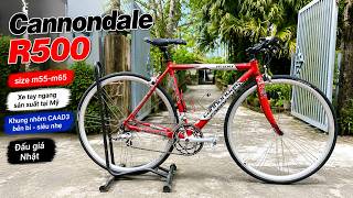 Xe tay ngang cannondale R500, sản xuất tại Mỹ, size đẹp m58-m68, giá cực tốt cho các bác 15.5tr