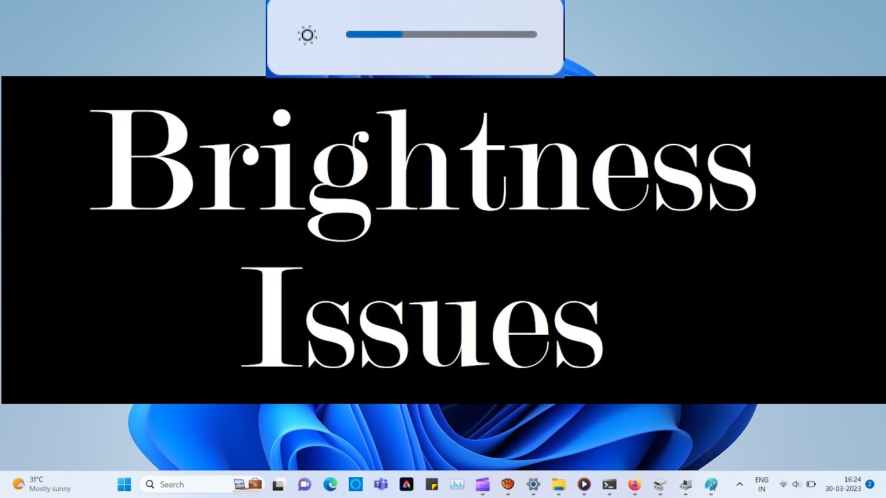 How to fix brightness problem in Windows 11 Screen Brightness Won't Change (Fixed) YouTube