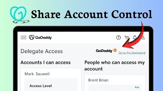 How to delegate access in GoDaddy (Permission Control)