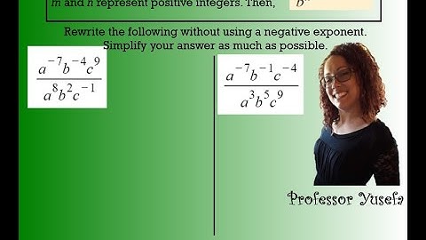 Quotient Rule with Negative Exponents: Problem Type 2